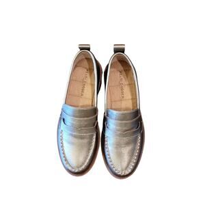 Kelsi Dagger Metallic Pewter Loafers | Size 6 | NWOT | Never Worn